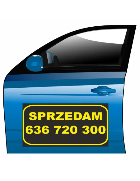 Magnes na samochód reklama magnetyczna sprzedam