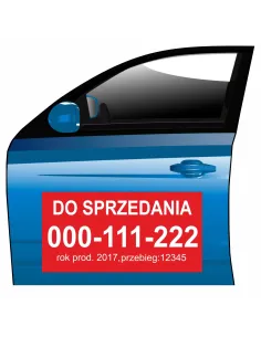 Magnes na samochód reklama magnetyczna do sprzedania