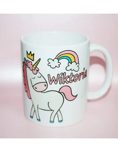 Kubek Prezent na Walentynki z nadrukiem imię tekst