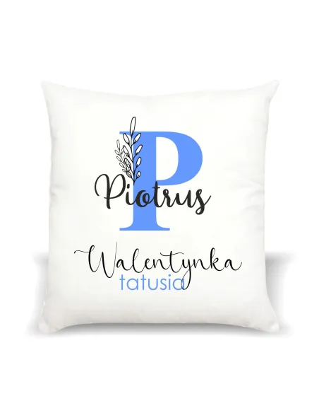 Poduszka Prezent na Walentynki z nadrukiem imię walentynka tatusia