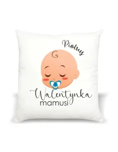 Poduszka Prezent na Walentynki z nadrukiem imię walentynka mamusi