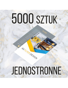 Ulotki A4 5000 sztuk + projekt