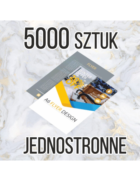 Ulotki A4 5000 sztuk + projekt