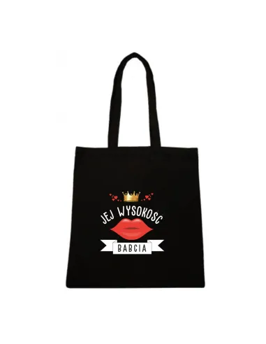 Eko torba Prezent na Dzień Babci i Dziadka z nadrukiem jej wysokość babcia