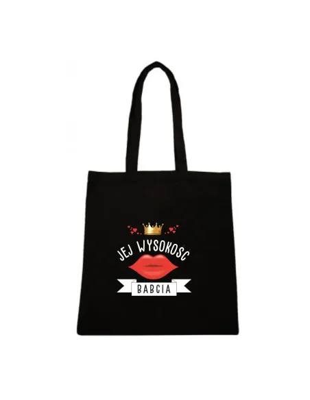 Eko torba Prezent na Dzień Babci i Dziadka z nadrukiem jej wysokość babcia