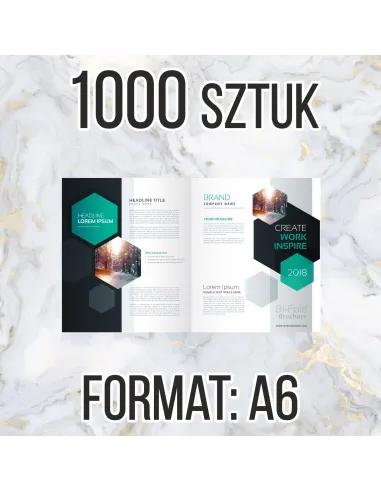 Katalog firmowy ofertowy A6 16 str 1000 szt + projekt gratis