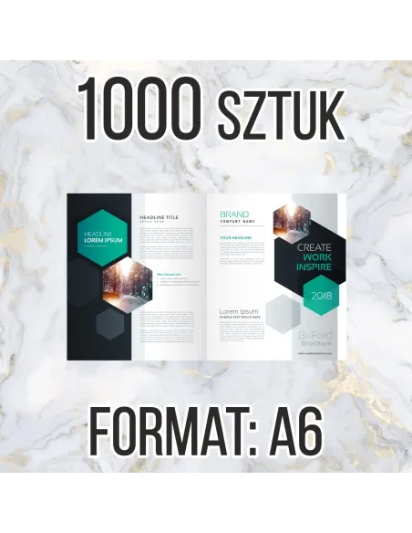 Katalog firmowy ofertowy A6 8 str 1000 szt + projekt gratis