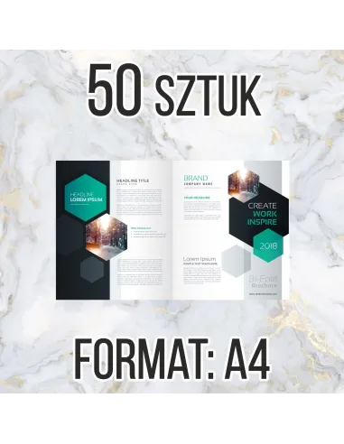 Katalog firmowy ofertowy A4 8str 50 szt + projekt gratis