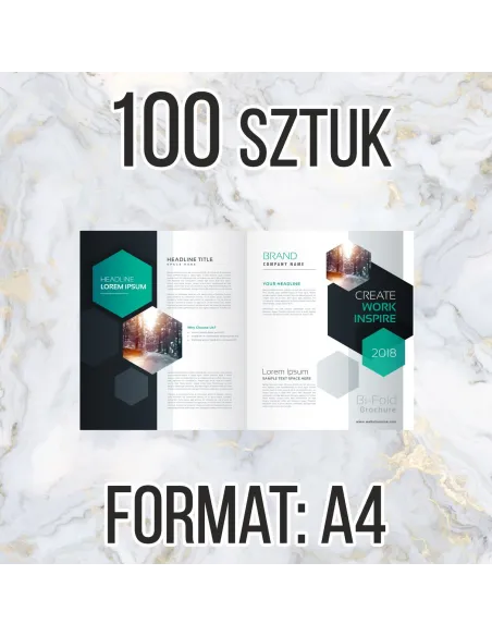 Katalog firmowy ofertowy A4 8str 100 szt + projekt gratis