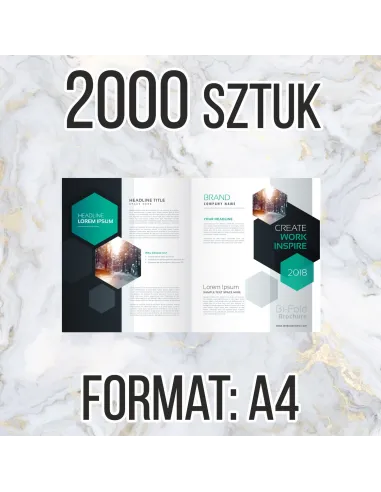 Katalog firmowy ofertowy A4 8str 2000 szt + projekt gratis