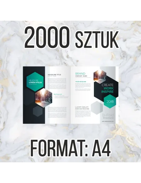 Katalog firmowy ofertowy A4 8str 2000 szt + projekt gratis