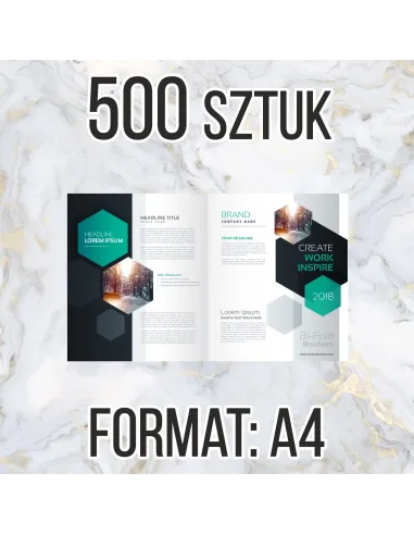 Katalog firmowy ofertowy A4 12str 500 szt + projekt gratis