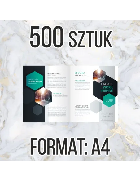 Katalog firmowy ofertowy A4 16str 500 szt + projekt gratis
