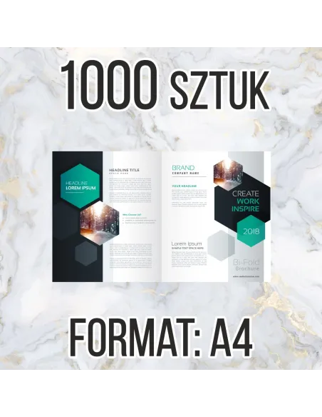Katalog firmowy ofertowy A4 16str 1000 szt + projekt gratis