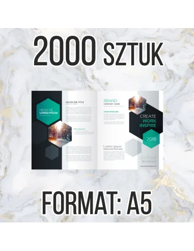 Katalog firmowy ofertowy A5 16str 2000 szt + projekt gratis