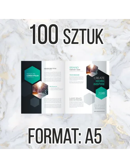 Katalog firmowy ofertowy A5 16str 100 szt + projekt gratis