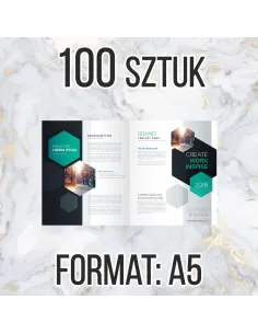 Katalog firmowy ofertowy A5 12str 100 szt + projekt gratis