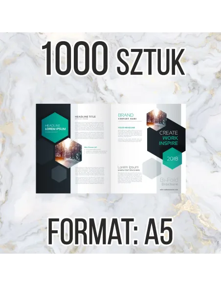 Katalog firmowy ofertowy A5 12str 1000 szt + projekt gratis