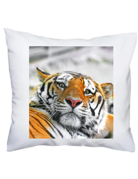 Poduszka prezent dla fana zwierząt z nadrukiem tygrys