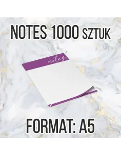 Notesy reklamowe A5 50 str 1000szt + projekt gratis