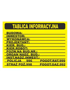 Tablica informacyjna