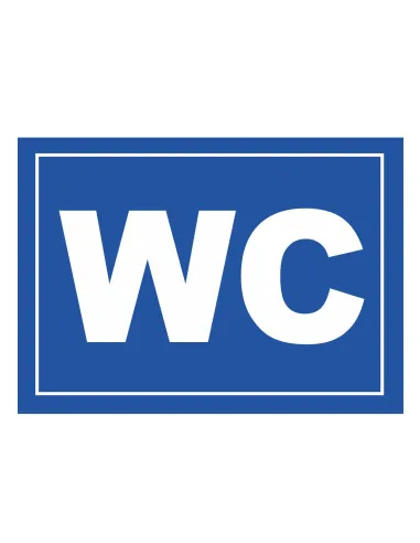 Tablica informacyjna WC