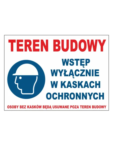 Tablica informacyjna teren budowy