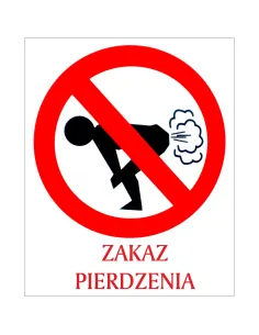 Tablica zakaz pierdzenia