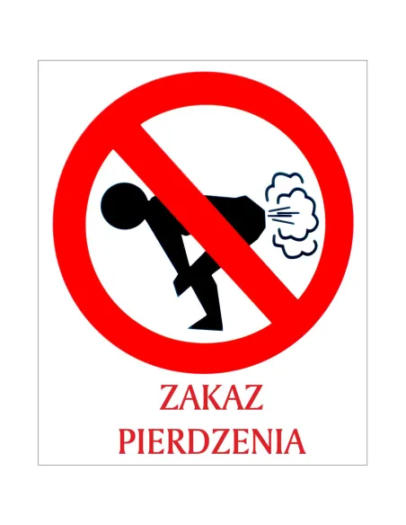 Tablica zakaz pierdzenia
