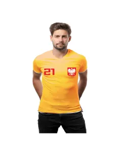 Koszulka z nadrukiem kibica Polska z numerem i nazwiskiem