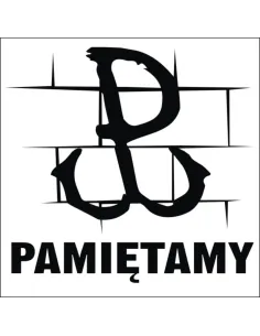 Naklejka Polska walcząca pamiętamy 12cm naklejki patriotyczne