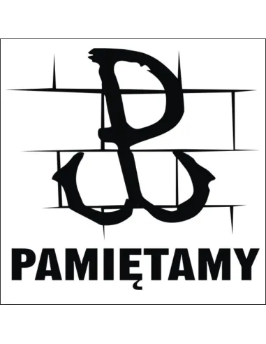 Naklejka Polska walcząca pamiętamy 12cm naklejki patriotyczne