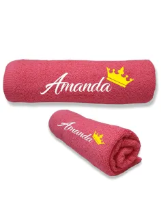 Ręcznik z haftem dla Kobiety Dziewczyny prezent na Dzień Kobiet