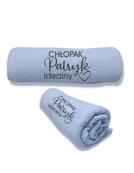 Ręcznik z haftem Super Chłopak Prezent na Dzień Chłopaka