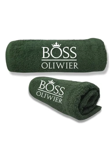 Ręcznik z haftem prezent dla Szefa z imieniem