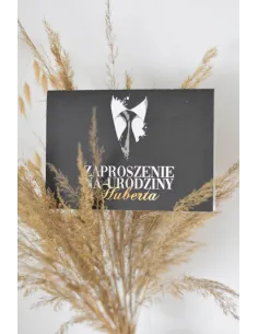 ZAPROSZENIA urodzinowe - garnitur