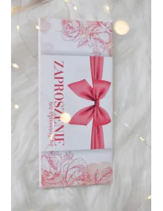 ZAPROSZENIA urodzinowe - kokarda