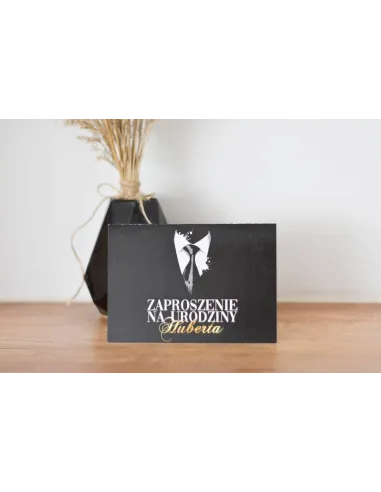 ZAPROSZENIA urodzinowe - garnitur