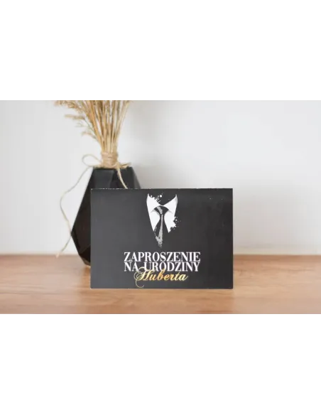 ZAPROSZENIA urodzinowe - garnitur