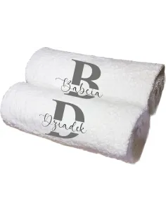 Komplet ręczników dla Babci i Dziadka Zestaw prezentowy z haftem