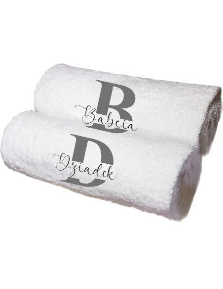 Komplet ręczników dla Babci i Dziadka Zestaw prezentowy z haftem