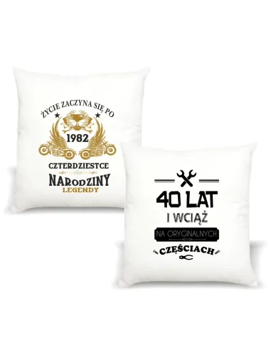 Foto poduszka prezent na urodziny 20 30 40 50 60