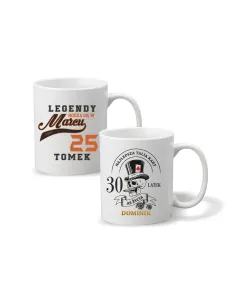 Kubek z nadrukiem prezent na urodziny z datą imieniem