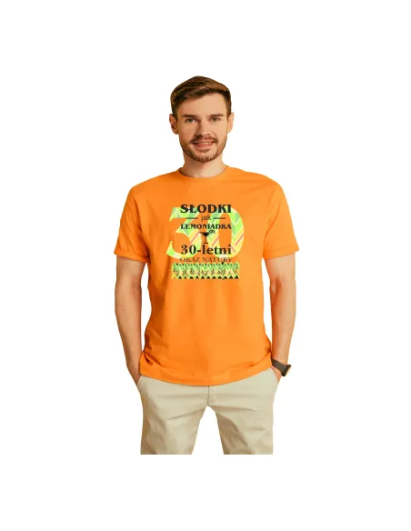 Koszulka z nadrukiem na urodziny 30 40 50 60 słodki jak lemoniadka
