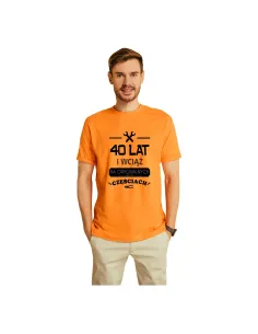 Koszulka z nadrukiem na urodziny 30 40 50 60 lat wciąż na oryginalnych częściach