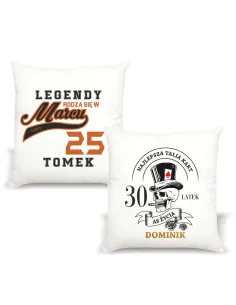Foto poduszka prezent na urodziny 20 30 40 50 60
