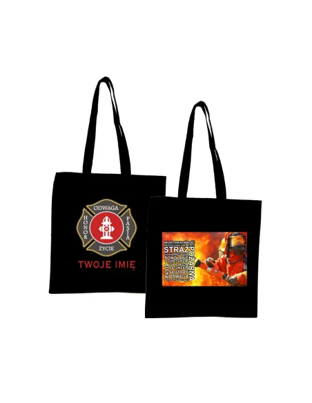 Eko torba Straż pożarna OSP dla strażaka z nazwą jednostki