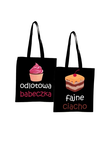 Eko torba z nadrukiem dla małżeństwa pary