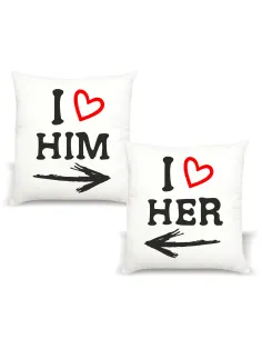 Poduszka z nadrukiem dla małżeństwa pary