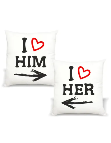 Poduszka z nadrukiem dla małżeństwa pary